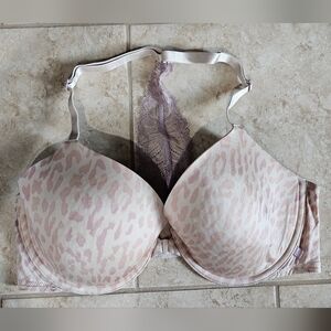 VS Leopard Print Bra with Lace Detail